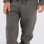 Plain Olive Green Fleeced Sweatpants - Ourkids - Playmore