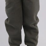 Plain Olive Green Fleeced Sweatpants - Ourkids - Playmore