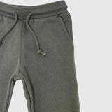 Plain Olive Green Fleeced Sweatpants - Ourkids - Playmore