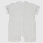 Plain Short-Sleeved Romper - Ourkids - Berceau