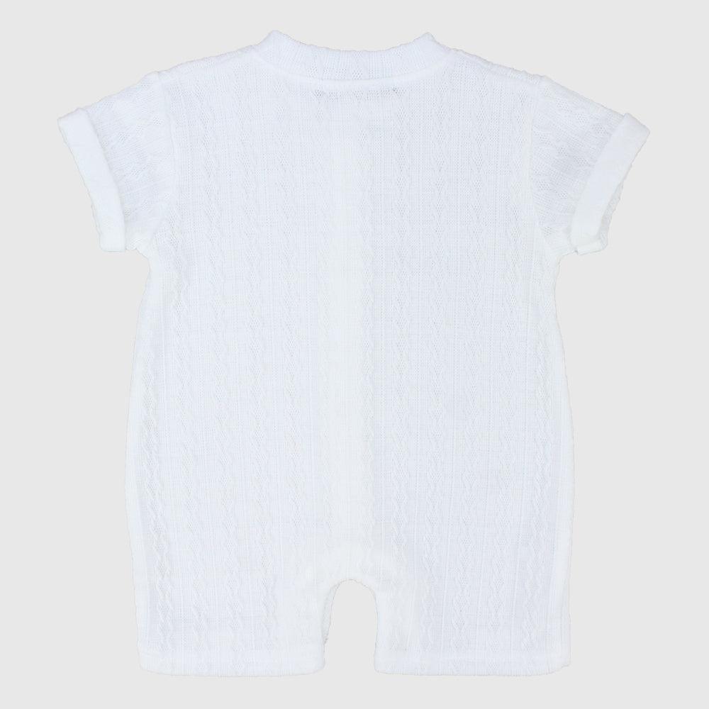 Plain Short-Sleeved Romper - Ourkids - Berceau