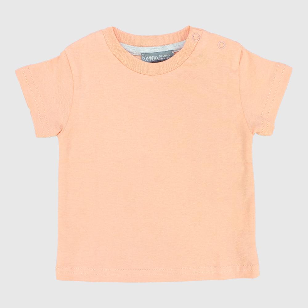 Plain Short-Sleeved T-Shirt - Ourkids - Pompelo