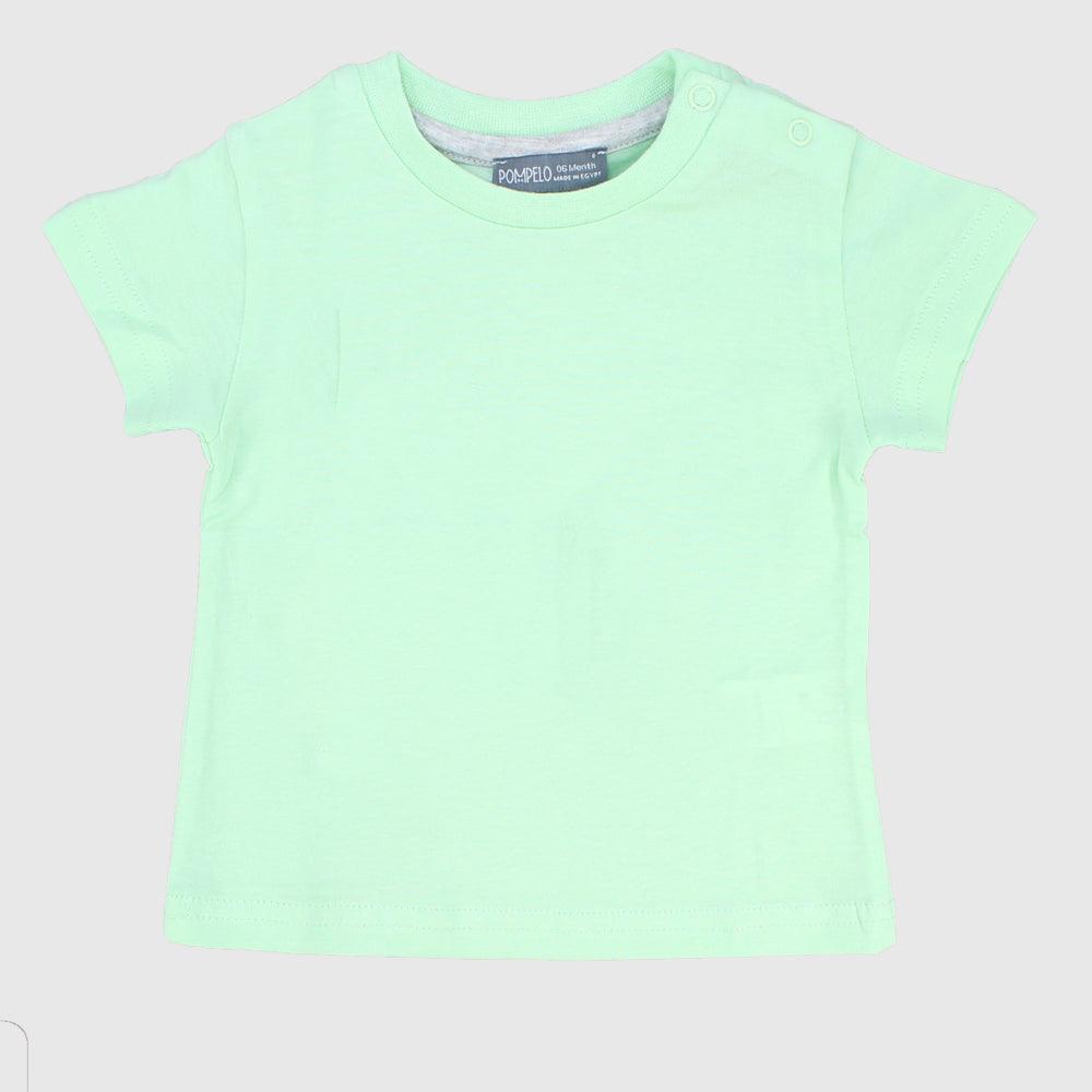 Plain Short-Sleeved T-Shirt - Ourkids - Pompelo