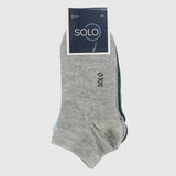 Plain Short Socks (Pack Of 3) - Ourkids - Solo