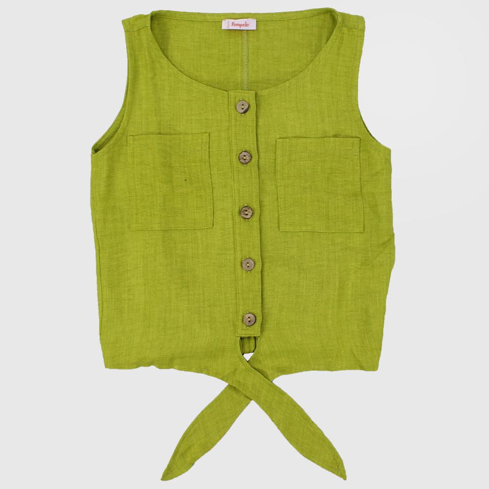 Plain Sleeveless Blouse - Ourkids - Pompelo