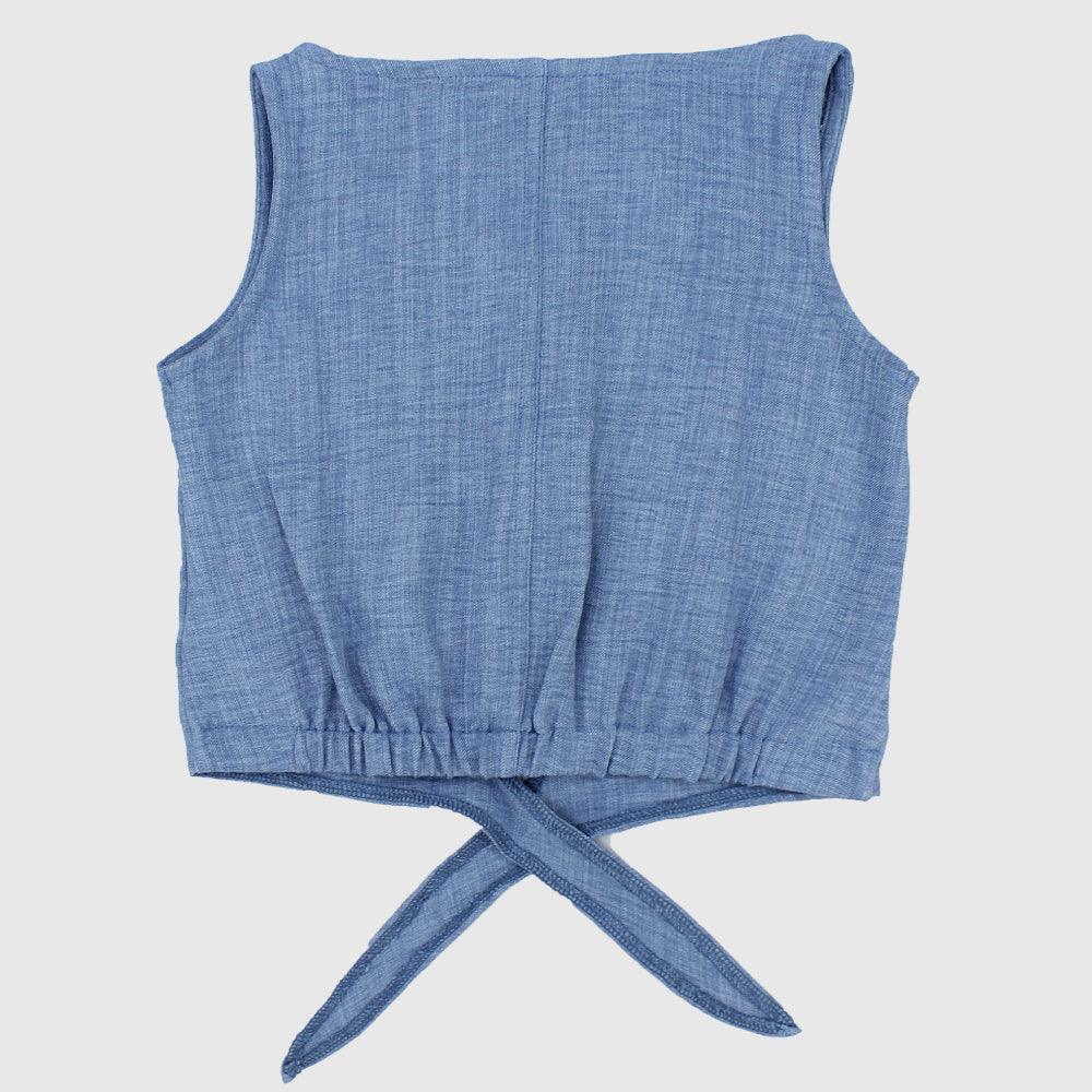 Plain Sleeveless Blouse - Ourkids - Pompelo