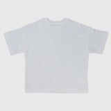 Plain White Short-Sleeved T-Shirt - Ourkids - Ourkids