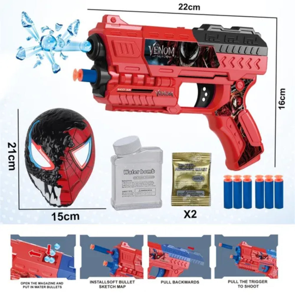 Venom 2-in-1 Toy Gun Set with Mask