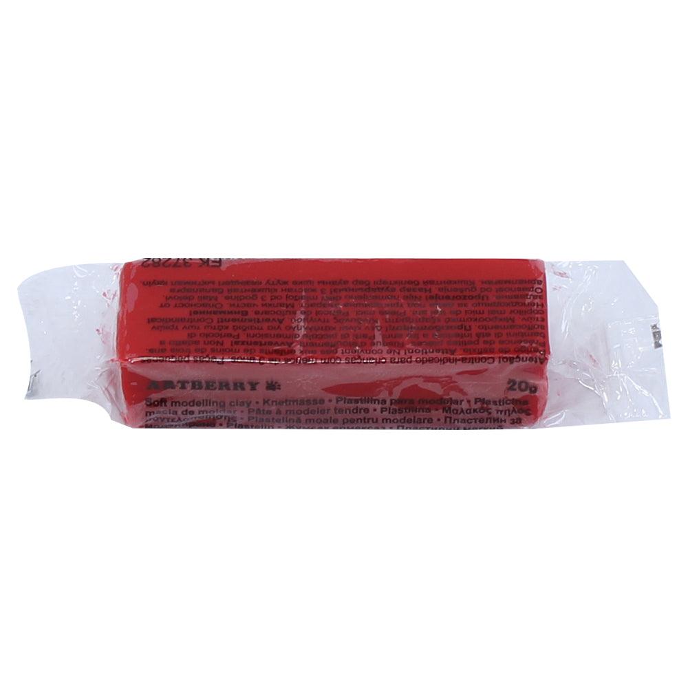 Plasticine Artberry 20g Red, individual package - Ourkids - Erich Krause
