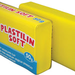 Plasticine Artberry 50g yellow, individual package - Ourkids - Erich Krause