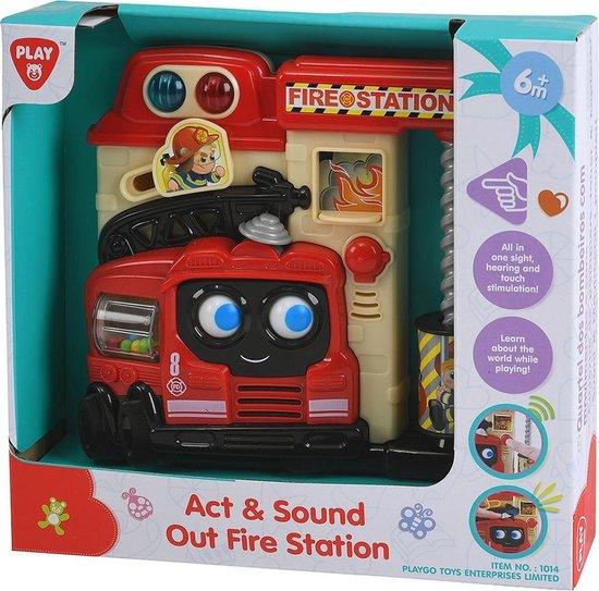 PlayGo Act & Sound Out Fire Station Toys - Ourkids - Playgo