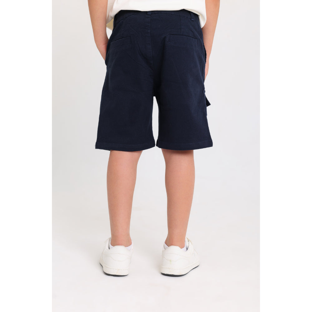 Boys Gabardine Shorts – Navy
