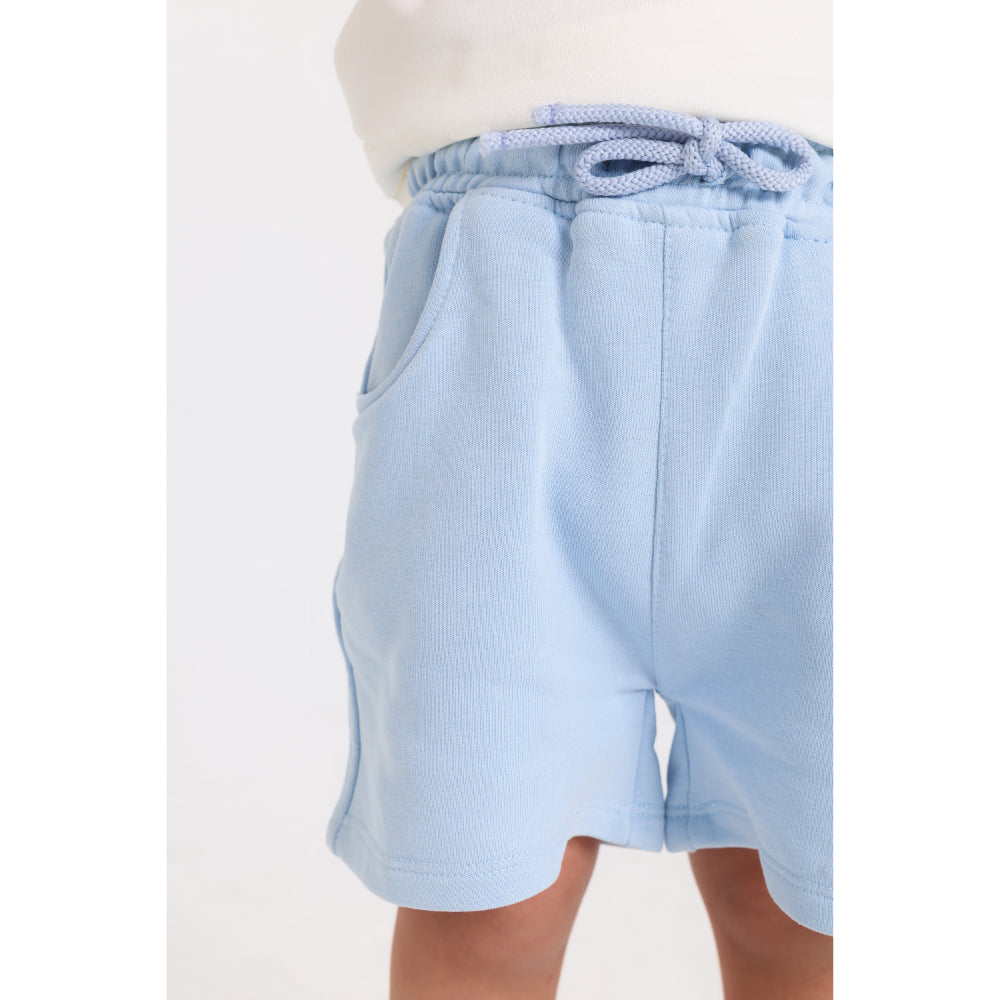 Unisex Baby Cotton Shorts – Baby Blue