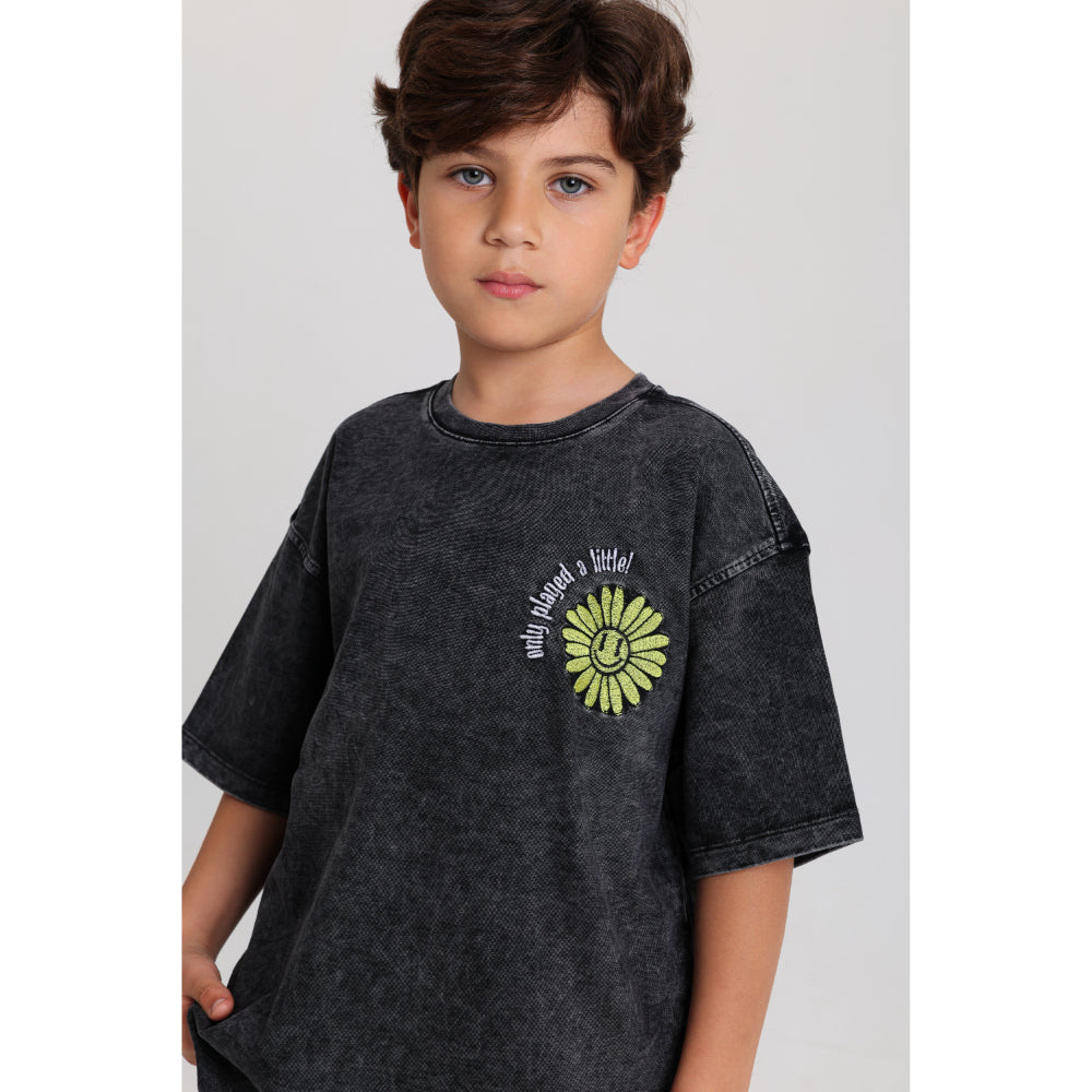 Unisex Cotton Outfit Set – Dark Grey