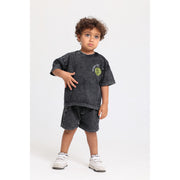 Baby Boys Cotton Outfit Set – Dark Grey
