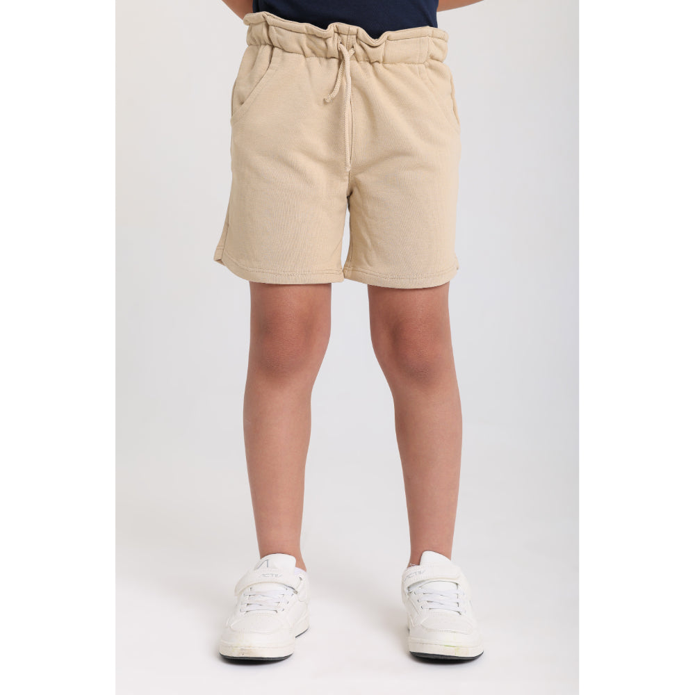 Unisex Cotton Shorts – Beige - Clothing - Playmore