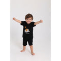 Baby Boys Cotton Pajama Set – Black with "Little Boy Big Dream" Print