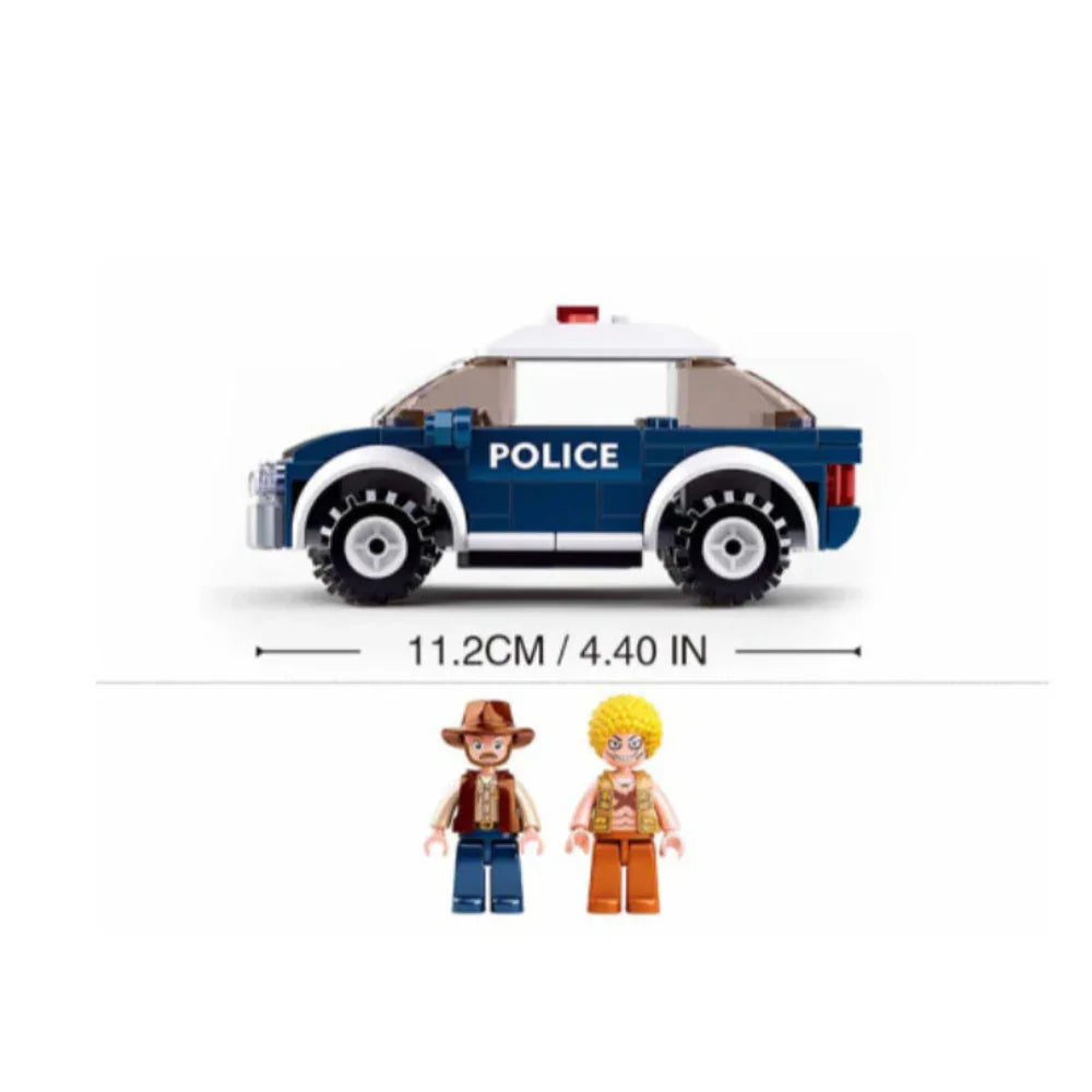 Sluban Police Off-Road Vehicle Building Blocks Set - 106 Pcs