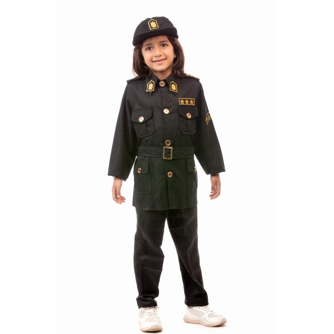 Policeman Costume - Black - Ourkids - M&A