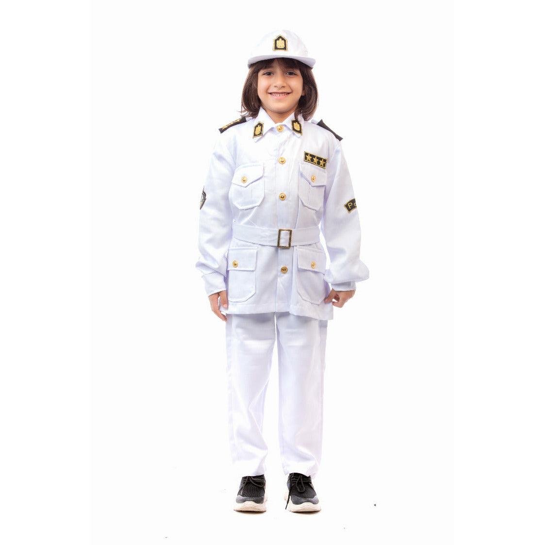 Policeman Costume - White - Ourkids - M&A