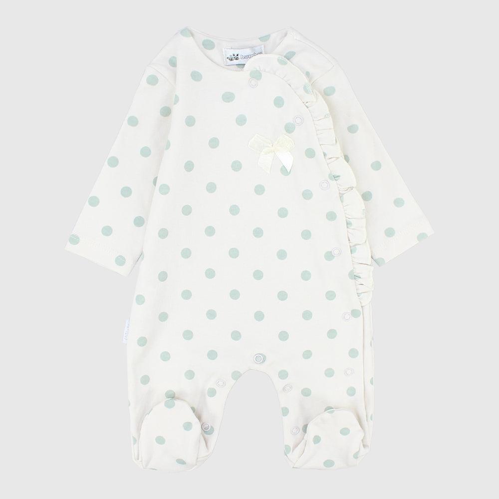 Polka Dots Long-Sleeved Baby Footie - Ourkids - Bumber