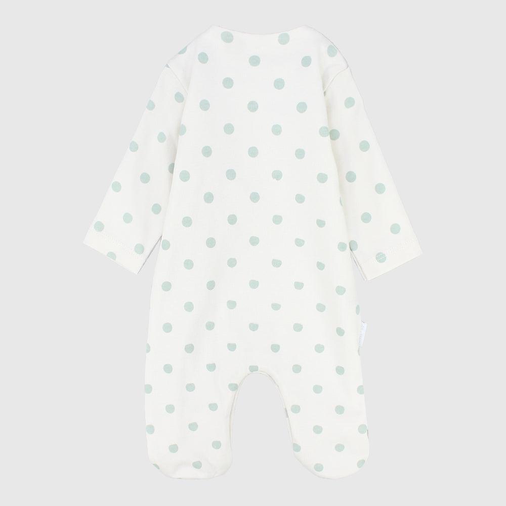 Polka Dots Long-Sleeved Baby Footie - Ourkids - Bumber