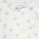 Polka Dots Long-Sleeved Baby Footie - Ourkids - Bumber