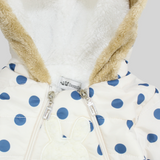 Polka Dots Long-Sleeved Fleeced Overall - Ourkids - Bumber