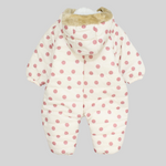 Polka Dots Long-Sleeved Fleeced Overall - Ourkids - Bumber