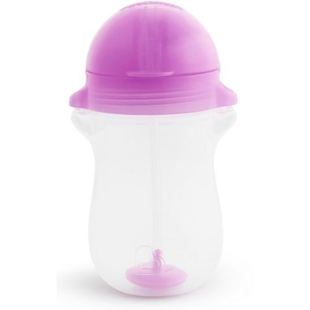Munchkin Any Angle Click Lock Weighted Straw Trainer Cup 296ml – Purple