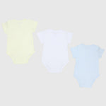 Printed Short-Sleeved Bodysuits (Pack Of 3) - Ourkids - Pompelo