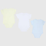 Printed Short-Sleeved Bodysuits (Pack Of 3) - Ourkids - Pompelo