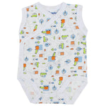 Printed Sleeveless Bodysuit - Ourkids - Papillion