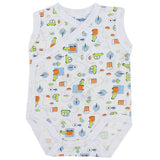 Printed Sleeveless Bodysuit - Ourkids - Papillion