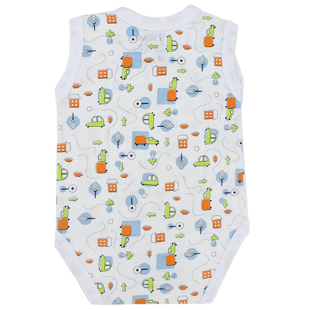 Printed Sleeveless Bodysuit - Ourkids - Papillion