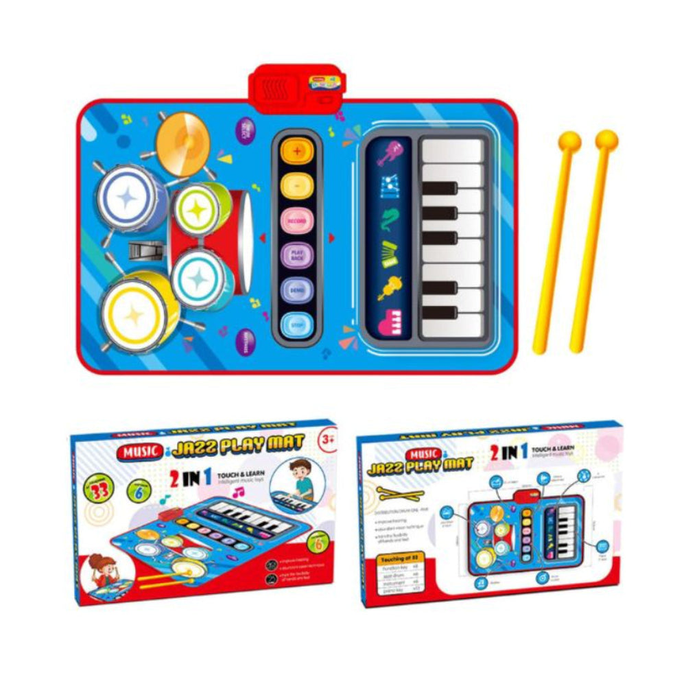Music Jazz Plat Mat – Montessori Electronic Musical Toy (Blue) - Toys - Ozen Star