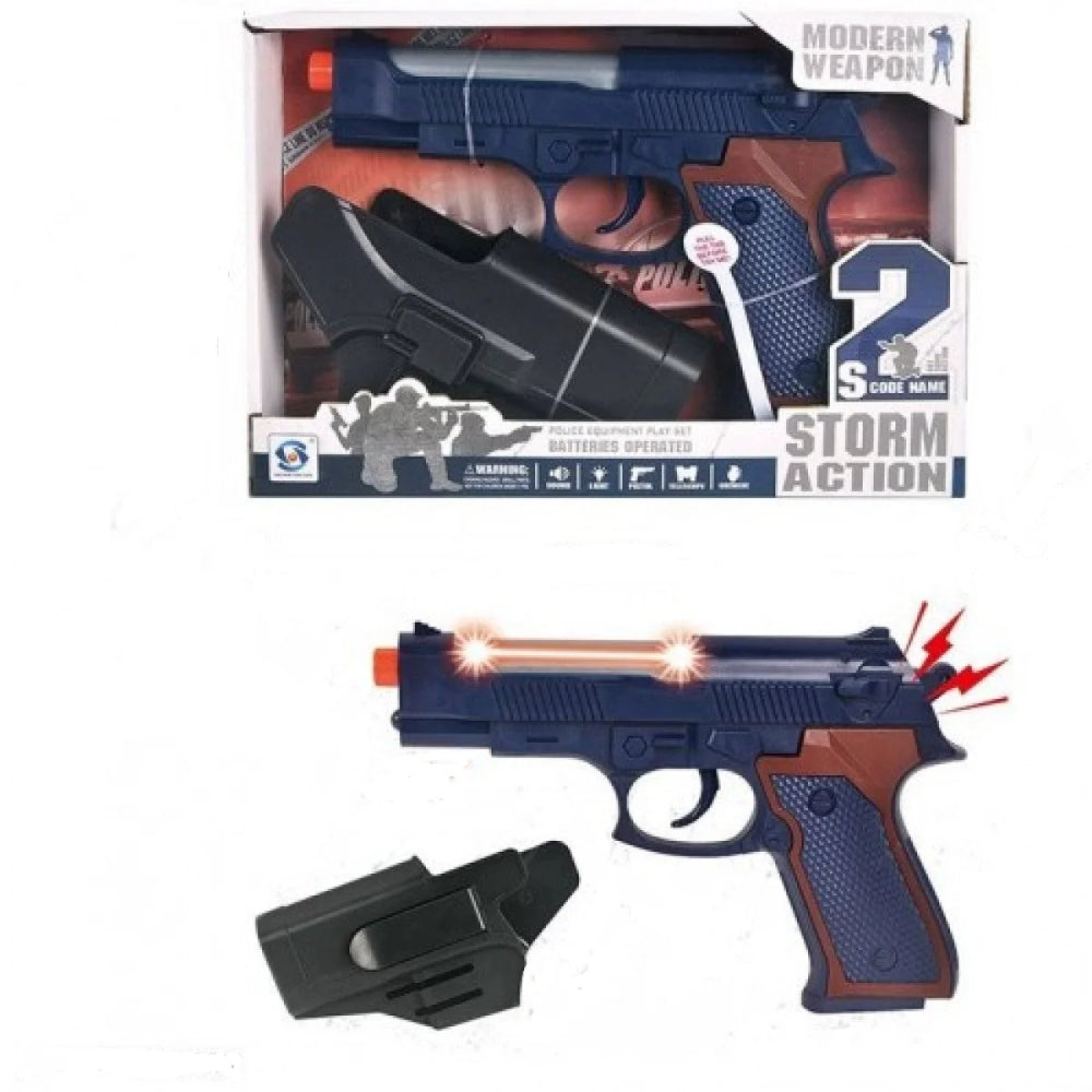 Storm Action Toy Police Gun with Cover - Toys - OKO