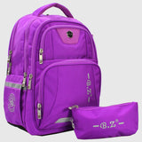 Purple 18 Inches Backpack + Pencil Case - Ourkids - B.Z.