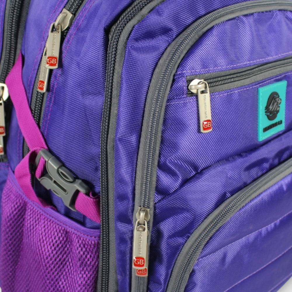 Purple 20 Inches Backpack - Ourkids - Golden Bag