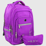 Purple 20 Inches Backpack + Pencil Case - Ourkids - B.Z.