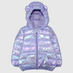 Purple Long-Sleeved Waterproof Hooded Jacket - Ourkids - Mini Me