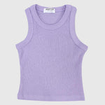 Purple Ribbed Tank Top - Ourkids - Playmore