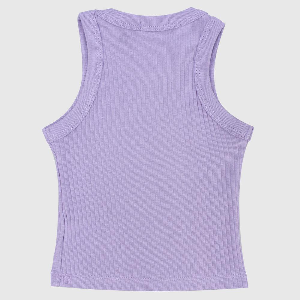 Purple Ribbed Tank Top - Ourkids - Playmore