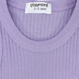 Purple Ribbed Tank Top - Ourkids - Playmore