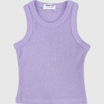 Purple Ribbed Tank Top - Ourkids - Playmore