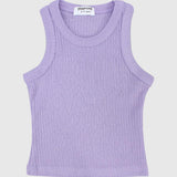 Purple Ribbed Tank Top - Ourkids - Playmore