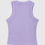 Purple Ribbed Tank Top - Ourkids - Playmore