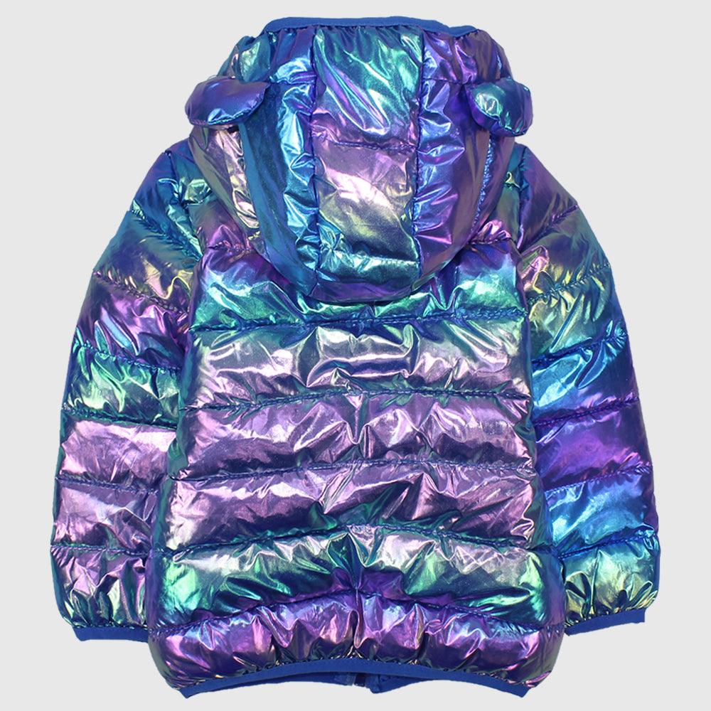 Purple Tie Dye Long-Sleeved Waterproof Hooded Jacket - Ourkids - Mini Me