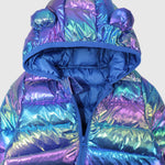 Purple Tie Dye Long-Sleeved Waterproof Hooded Jacket - Ourkids - Mini Me