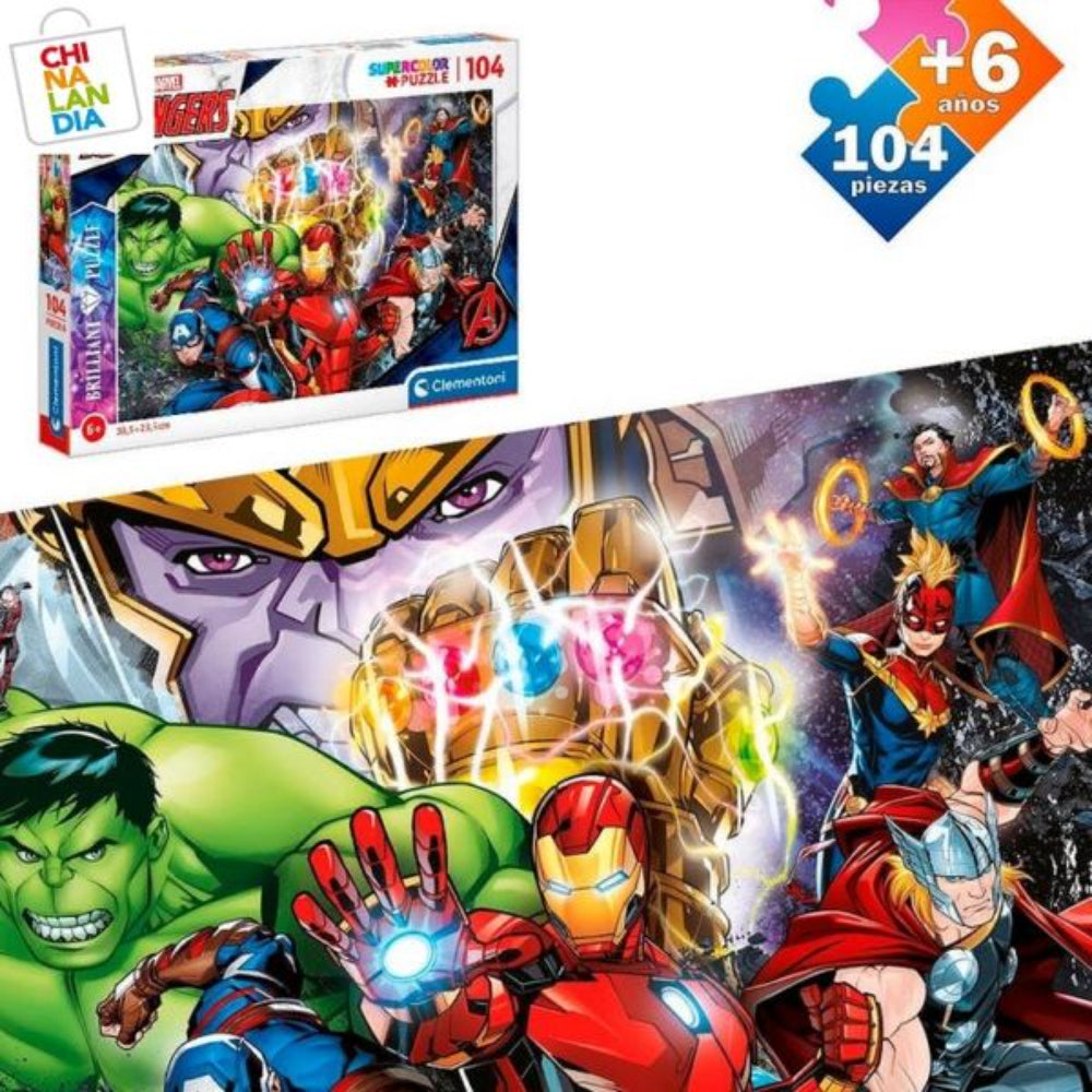 Clementoni Brilliant Avengers Puzzle – 104Pcs
